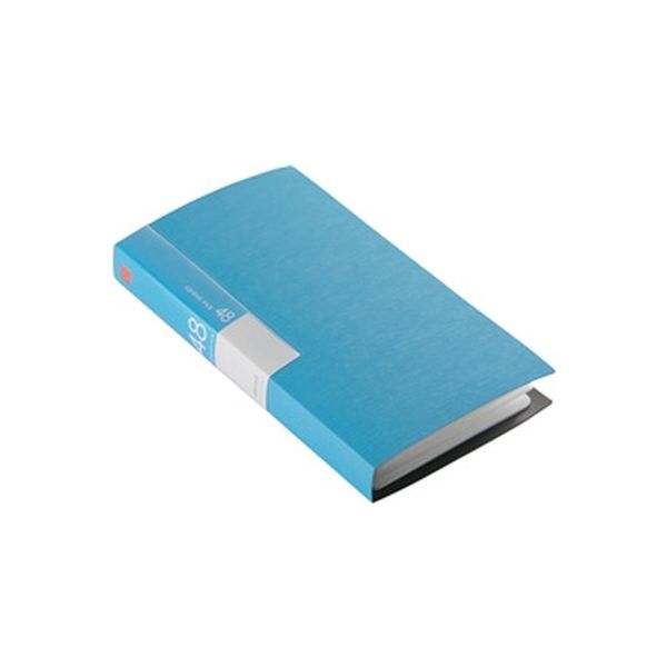 【アスクル】 バッファロー CD＆DVDファイルケース ブックタイプ 48枚収納 ブルー BSCD01F48BL 1個（直送品） 通販