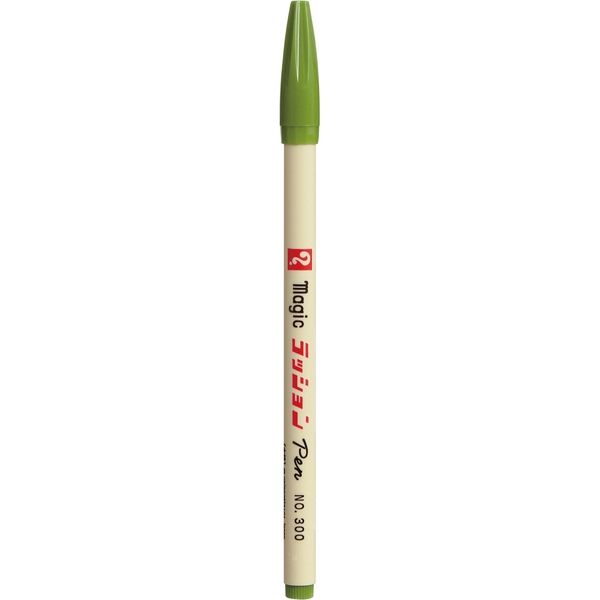 【あすつく】 寺西化学 水性サインペン マジックラッションペン Ｎｏ．３００ 緑 Ｍ３００－Ｔ４ １本