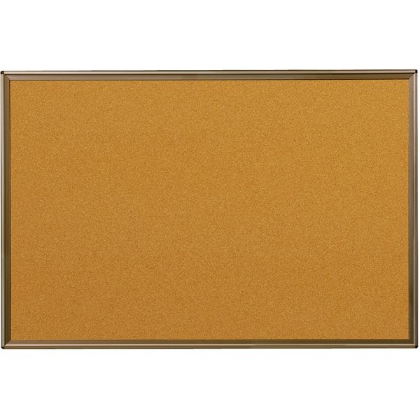 馬印 天然コルク掲示板（カラーアルミ枠） 910×610 KBC23C 1枚（直送品） - アスクル