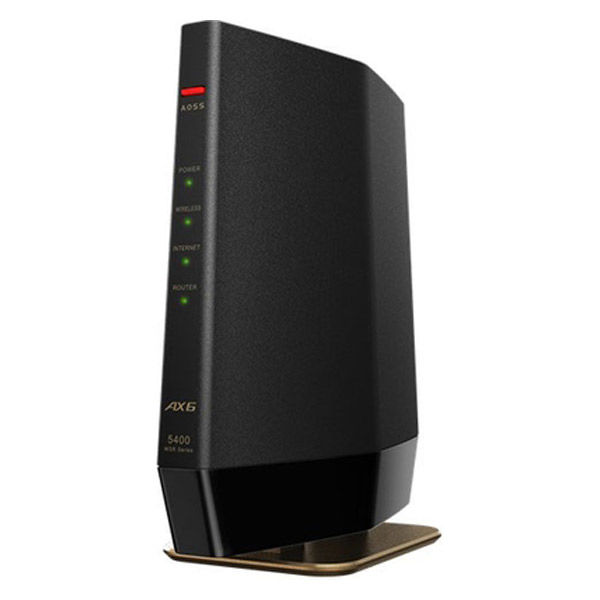 バッファロー 無線LAN親機（Wi-Fiルーター） 11ax/WiFi 6対応/4803+573Mbps/WSR-5400AX6/DMB