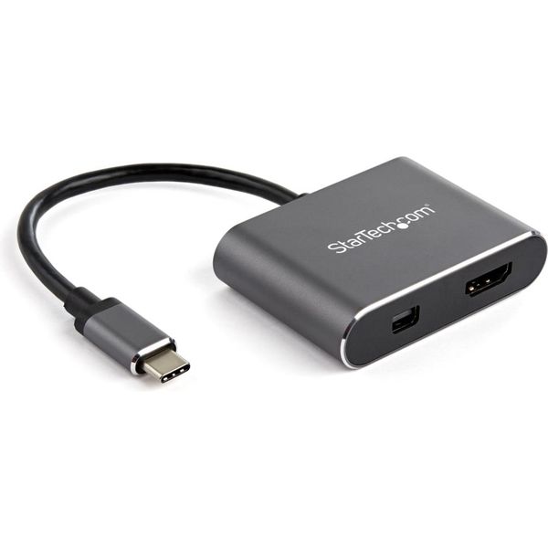 USB-C - mDP/HDMI変換アダプタ 4K/60Hz CDP2HDMDP 1個 StarTech.com
