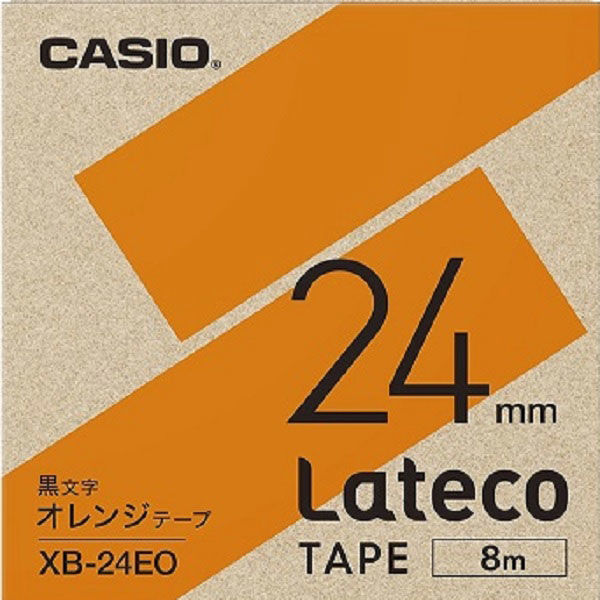かわいい新作 ラベルライター Ｌａｔｅｃｏ カシオ ｵﾚﾝｼﾞ XB-24EO 4549526702006 1個 