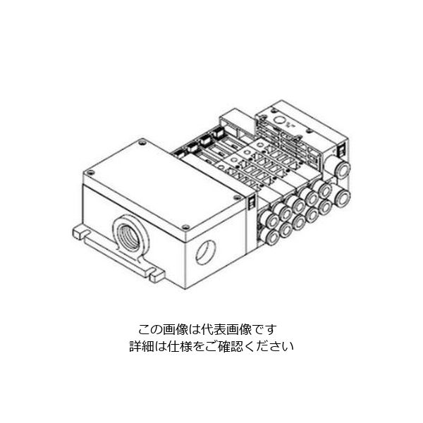 省配線・個別配線ブロックマニホールド ベースのみ MW4GB2-C8-10XU-T8G1W-6-3（直送品）