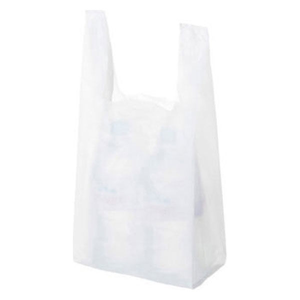 国産レジ袋　乳白　20号　1袋（100枚入）　福助工業 オリジナル