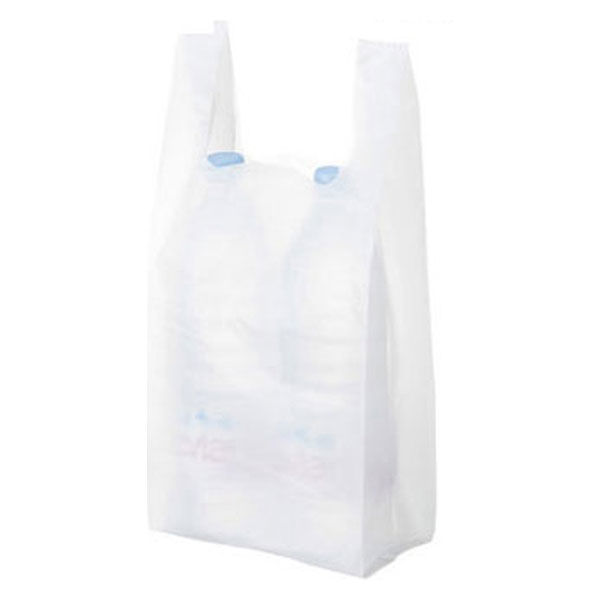 国産レジ袋 乳白 25号 1袋（100枚入） 福助工業 オリジナル - アスクル