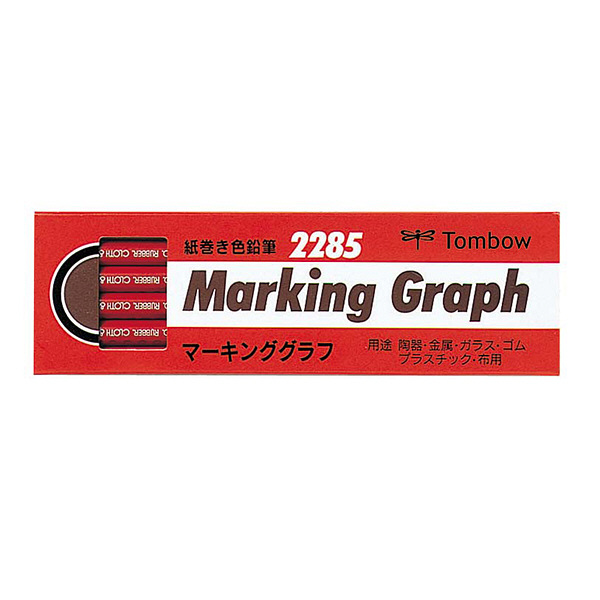 トンボ鉛筆 マーキンググラフ 赤 2285-25 1ダース（12本入）