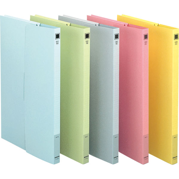 アスクル】コクヨ ケースファイル 高級色板紙 A4 ピンク フ-950NP 1袋 
