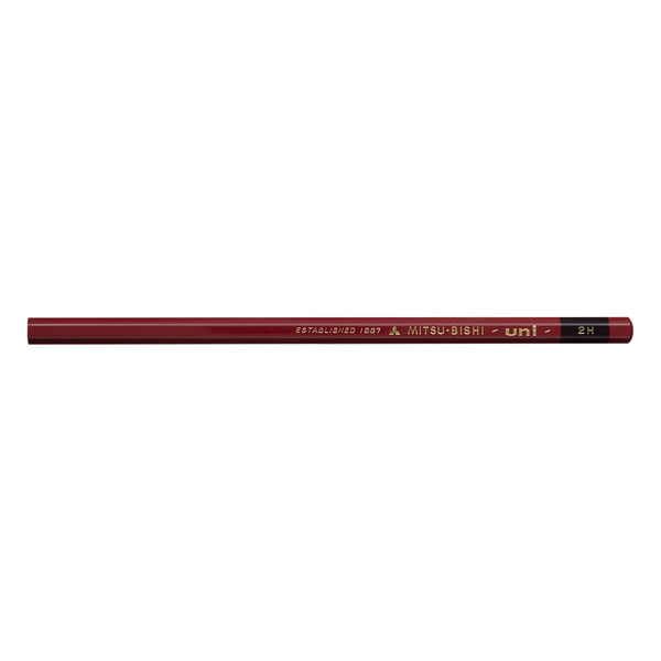 三菱鉛筆 uni 鉛筆 2H UK2H 1ダース（12本入） - アスクル