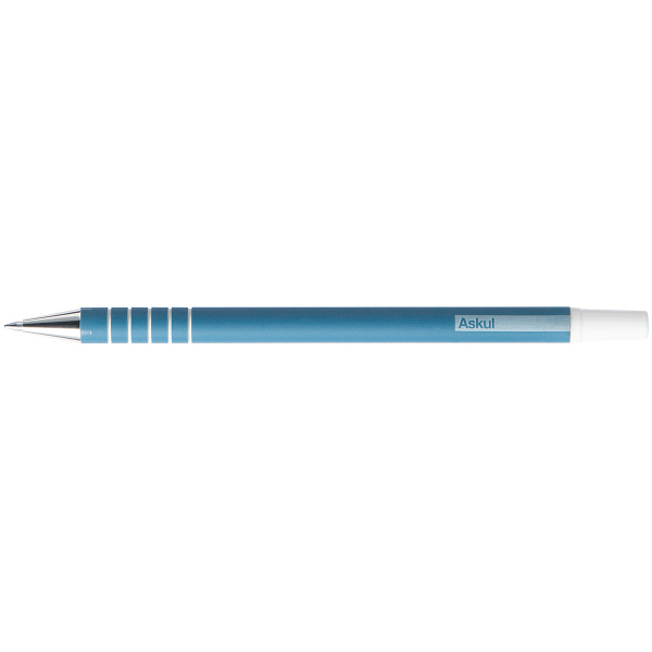 アスクル　キャップ式ラバーボールペン　油性　0.7mm　青インク オリジナル