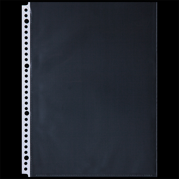 アスクル　リング式ファイル用ポケット　A4タテ　30穴　丈夫な穴で30枚収容　1袋(100枚) オリジナル