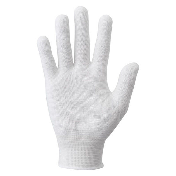 日本最大のブランド エース グローブ インナー手袋 5双 10枚入 メッシュタイプ AG795 ホワイト フリーサイズ