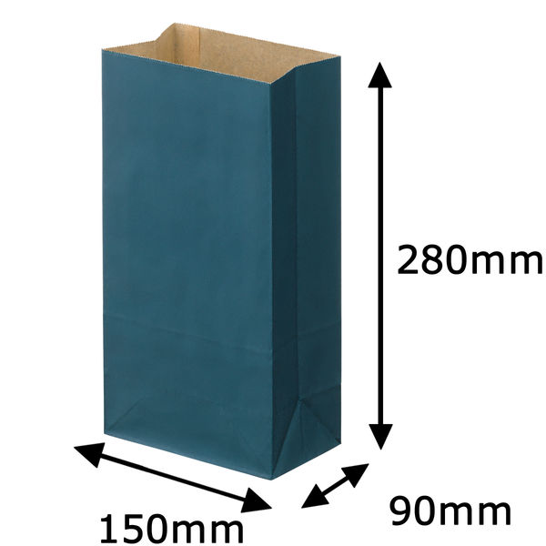 アスクル】 シモジマ／HEIKO カラー角底袋 紺 6号 幅150×高さ280×マチ幅90ｍｍ 1セット（500枚：100枚入×5袋） 通販 -  ASKUL（公式）