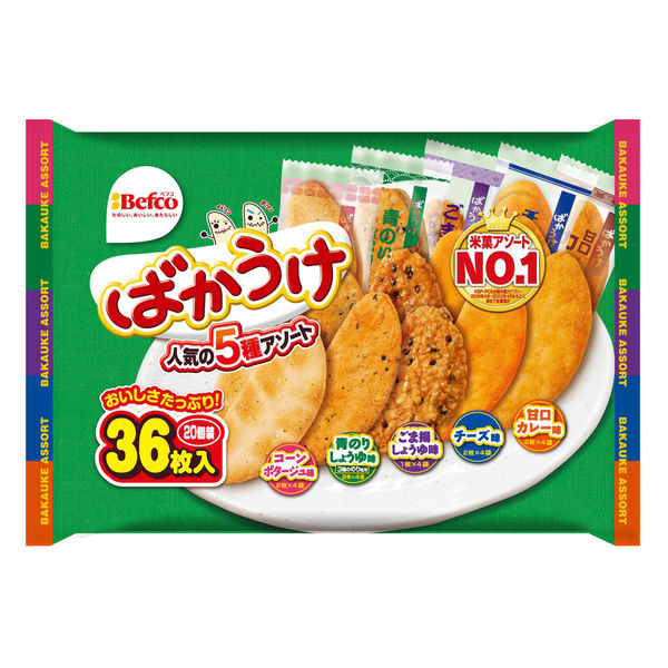 アスクル】 栗山米菓 ばかうけアソート 1セット（36枚入×3袋） 通販 - ASKUL（公式）