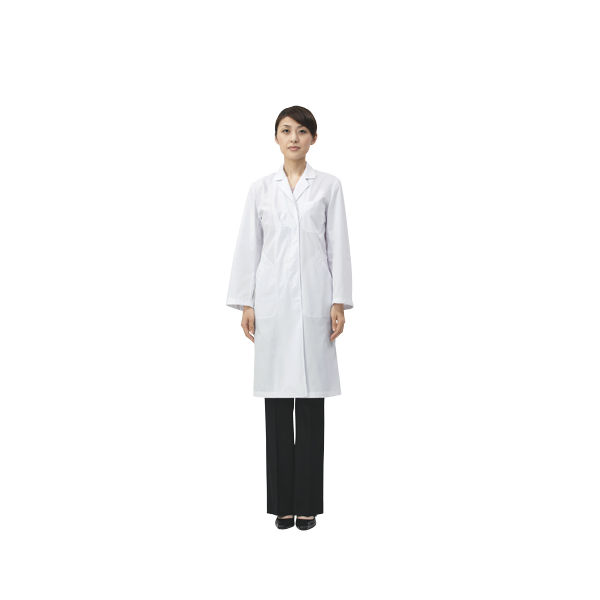 アスクル】住商モンブラン ドクターコート（レディス/シングル） 医療白衣 診察衣 長袖 白 LL 51-001（直送品） 通販 ASKUL（公式）
