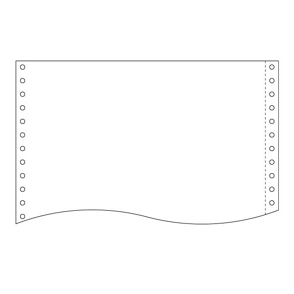 アスクル】再生紙ストックフォーム 11×15インチ-1P 白紙 SN1510-J 1箱 