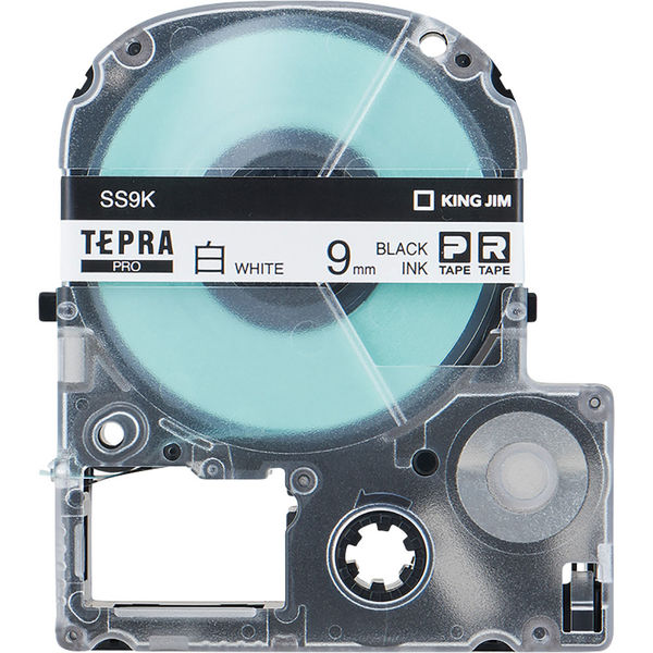 テプラ TEPRA PROテープ スタンダード 幅9mm 白ラベル(黒文字) SS9K 1