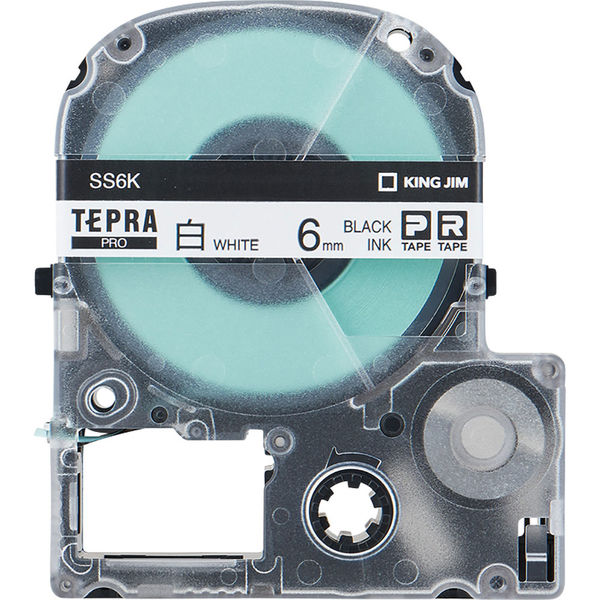 アスクル】テプラ TEPRA PROテープ スタンダード 幅6mm 白ラベル(黒文字) SS6K 1個 キングジム 通販 ASKUL（公式）