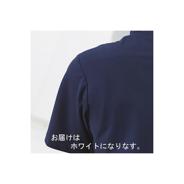 フォーク　男子医務衣（ケーシージャケット）　1010CR-1　ホワイト　BL
