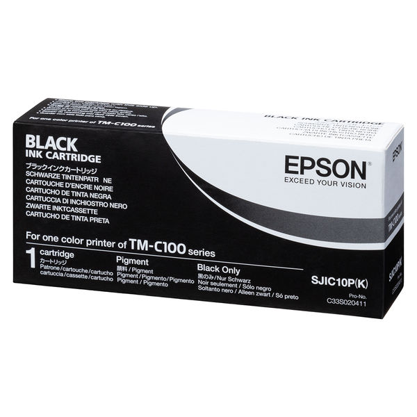 アスクル】エプソン（EPSON） 純正インク SJIC10PK ブラック 1個 通販 