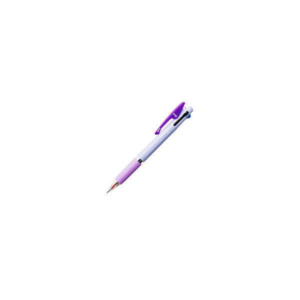 ジェットストリーム　インサイド　3色ボールペン　0.5mm　パープル軸　紫　アスクル限定　10本　三菱鉛筆uni オリジナル