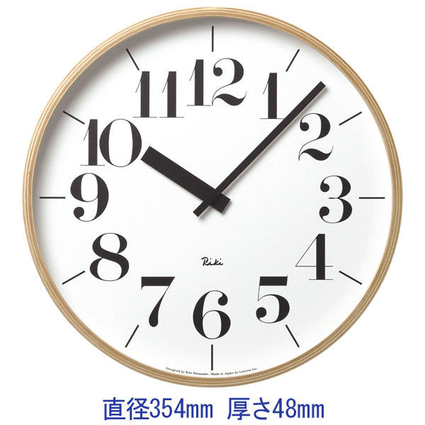 Lemnos（タカタレムノス） RIKI CLOCK L WR-0401L [クオーツ 掛け 時計] 1個