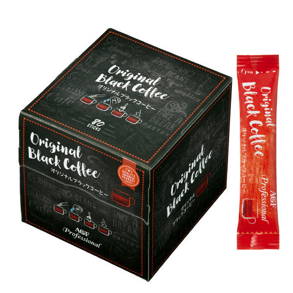 【スティックコーヒー】味の素AGF　CafeCube（カフェキューブ）オリジナルブラックコーヒー 1箱（80本入）ホット・アイスOK　オリジナル