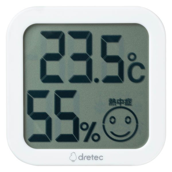 ドリテック デジタル温湿度計 白 O-271WT 1セット（3個）
