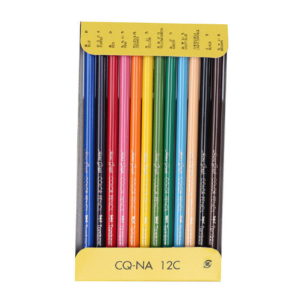 LOHACO - トンボ鉛筆 色鉛筆 紙箱12色 CQ-NA12C 1パック（12色入）