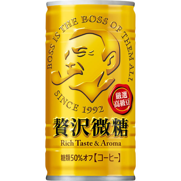 【缶コーヒー】サントリー BOSS（ボス） 贅沢微糖 185g 1箱（30缶入）