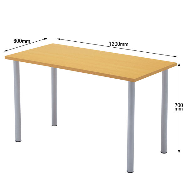アール・エフ・ヤマカワ　エコノミーOAテーブル　ナチュラル　幅1200×奥行600×高さ700mm　1台