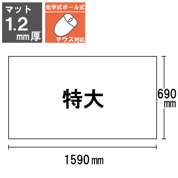 アスクル】 プラス ななめカットデスクマットOAエコノミー（1590×690mm） 厚さ1.2mm 下敷きなし DMー167ES 通販 -  ASKUL（公式）