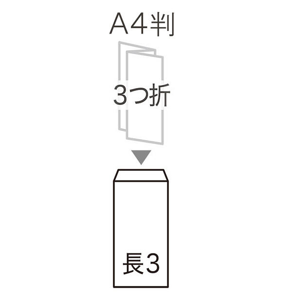 アスクル】寿堂 コトブキ封筒（クラフト・サイド貼り）テープ付 長3 