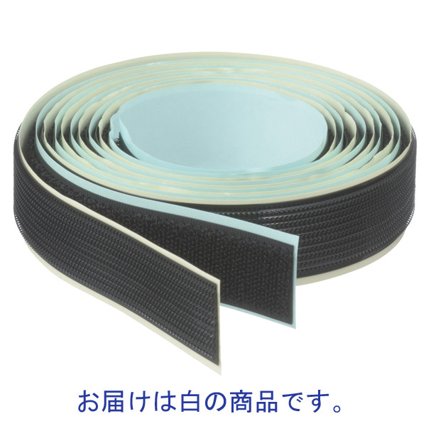クラレファスニング　マジックテープ　幅25mm×長さ1.5m　白　片側粘着剤付き　MT-15　1パック（1セット入）