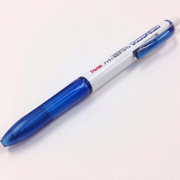 ぺんてる ノック式修正ボールペン パワコレ ブルー XZL15-WC - アスクル