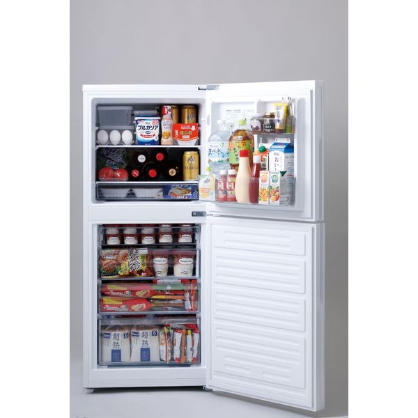２ドア冷凍冷蔵庫 ハーフ＆ハーフ HR-E915PW 1台 ツインバード工業（直送品）