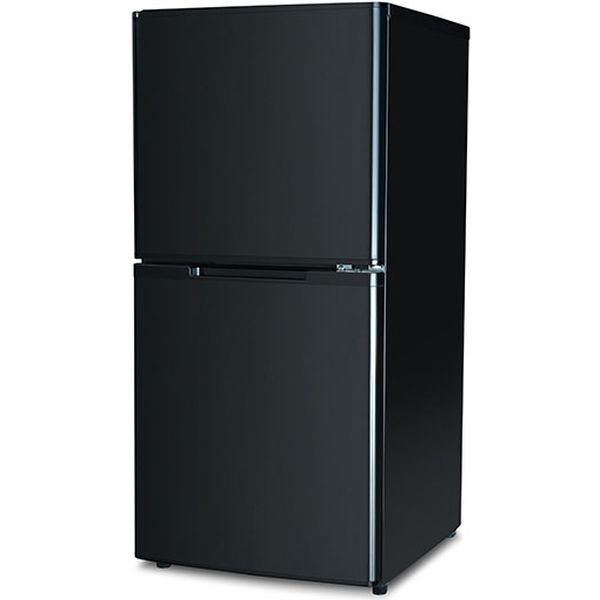 A-Stage 2ドア冷凍/冷蔵庫 123L (ファン式：ブラック)RZ-123B　1台（直送品）