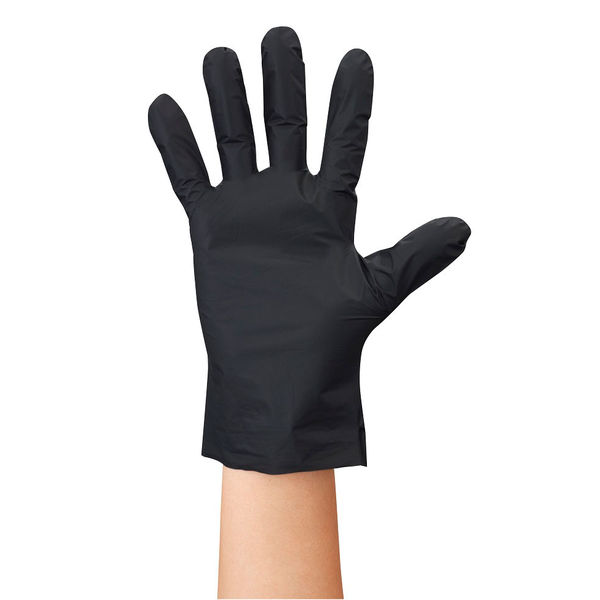 アスクル】【使いきりポリエチレン手袋】 ショーワグローブ きれいな手つかいきり手袋（ポリエチレン TPE） 黒 L 1箱（100枚入） 通販  ASKUL（公式）