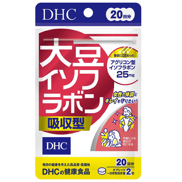 アスクル】DHC 大豆イソフラボン吸収型 20日分/40粒×3袋 ビタミンD・葉酸・美容 ディーエイチシー サプリメント 通販 ASKUL（公式）