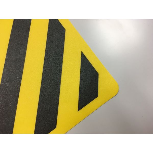 セーフラン安全用品 路面標示ステッカー(表面マットタイプ)　角型　トラ柄 15767-1 1枚（直送品）