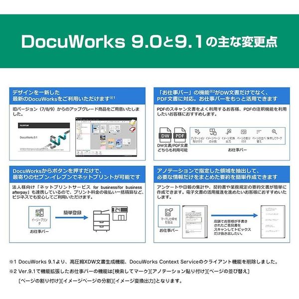 アスクル】富士フイルムビジネスイノベーション DocuWorks 9.1 ...