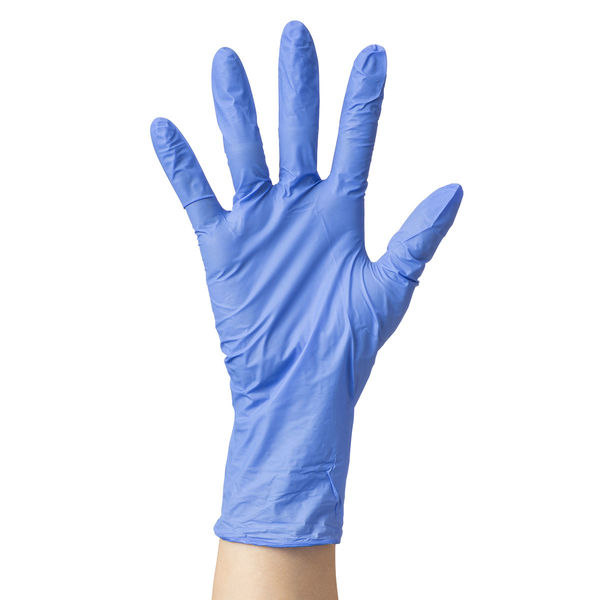 アスクル】川西工業 ニトリル使いきり手袋 ブルー M #2060 1箱（250枚 