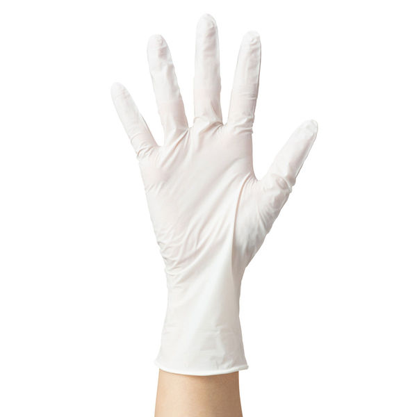 アスクル】川西工業 ニトリル使いきり手袋 ホワイト S #2060 1箱（250 