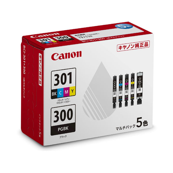 キヤノン（Canon） 純正インク BCI-301+300/5MP 1パック（5色入