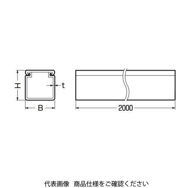 アスクル】未来工業 プラスチックダクト PD-715 1個（直送品） 通販 