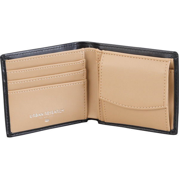 アスクル】田村駒 アーバンリサーチ メンズ二つ折り財布 ブラック UR-W0002BK 1箱（直送品） 通販 ASKUL（公式）