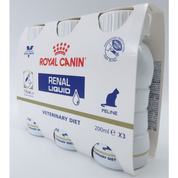 ロイヤルカナン 猫用 療法食 腎臓サポート リキッド 200ml×3本 - アスクル