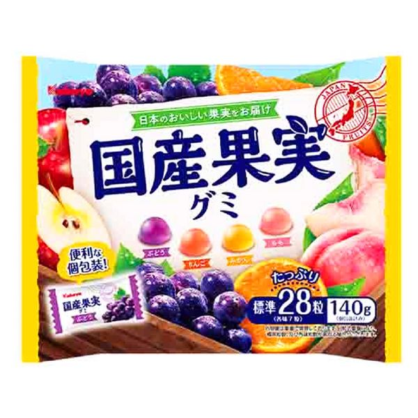 国産果実グミ 10袋 カバヤ食品 グミ - アスクル