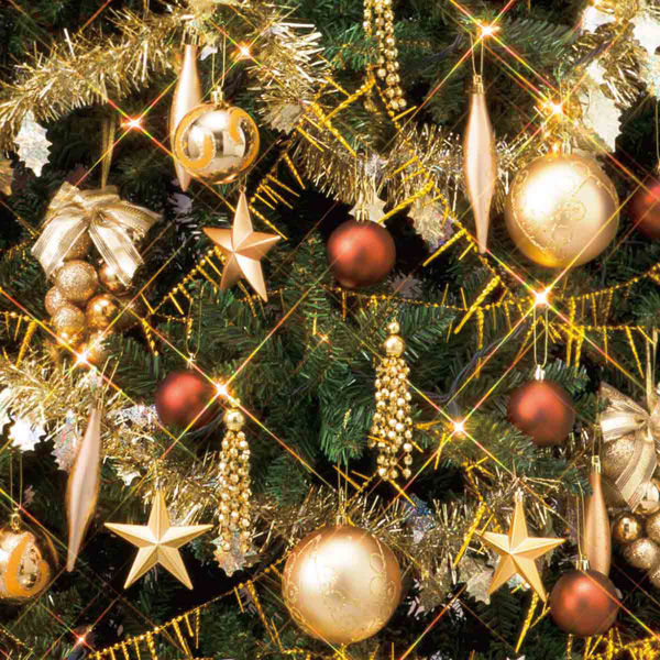 ストア・エキスプレス コンチネンタルクリスマスツリーセット ゴールド　H240×W132cm 8813-168 １セット（直送品）