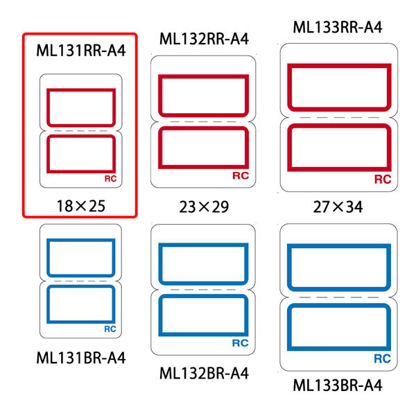 ニチバン マイタック リサイクルインデックスA4タイプ 小 赤 ML131RR