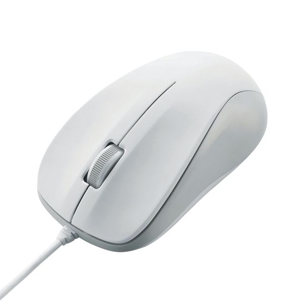 Lohaco マウス 有線 3ボタン 光学式 Mサイズ Rohs指令準拠 Chromebook対応認定 ホワイト M K6urwh Rs エレコム 1個